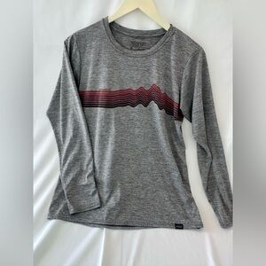 Patagonia Women's Long-Sleeved Capilene Cool Daily Graphic Shirt Size M Gray